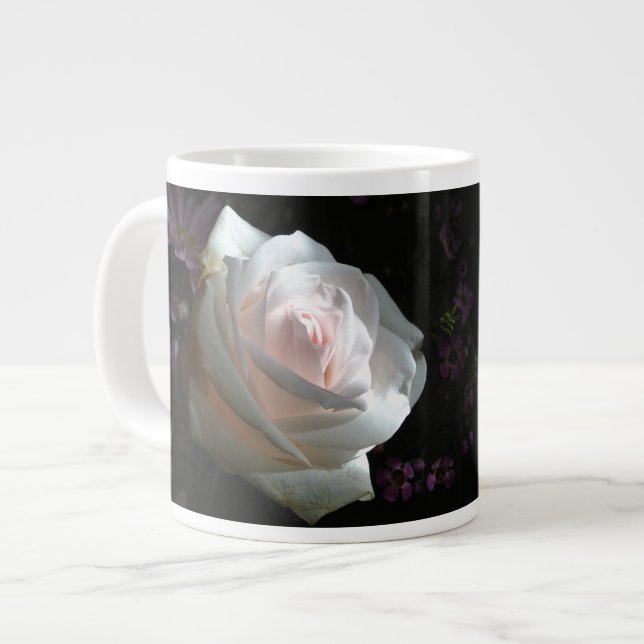 Taza De Café Grande La Rosa Blanca - (Izquierda)