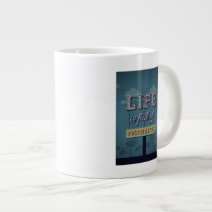 Taza De Café Grande La vida es llena de posibilidades
