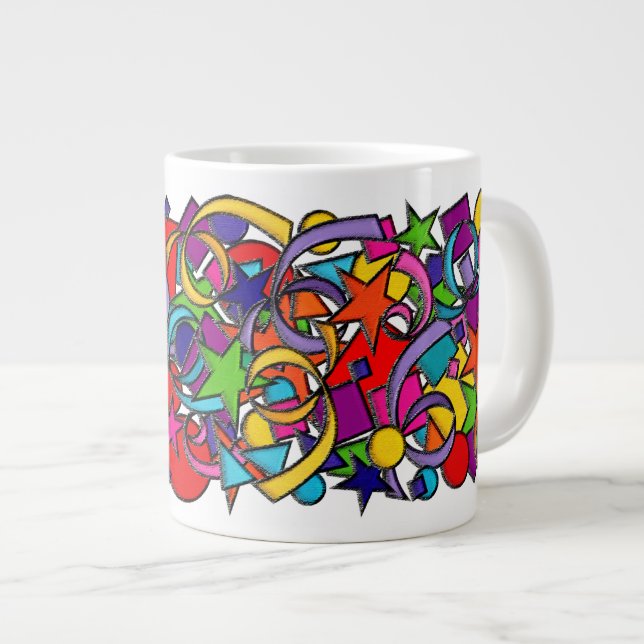 Taza De Café Grande La Vida Es Un Fiesta (Derecha)