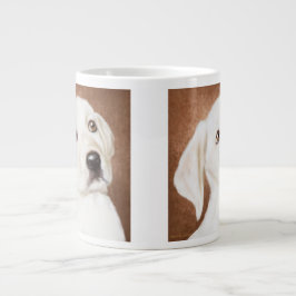 Taza De Café Grande Labrador amarillo cachorro gigante tazón