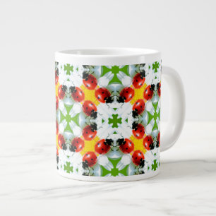 Taza De Café Grande Ladybugs Art 1 Jumbo Mug