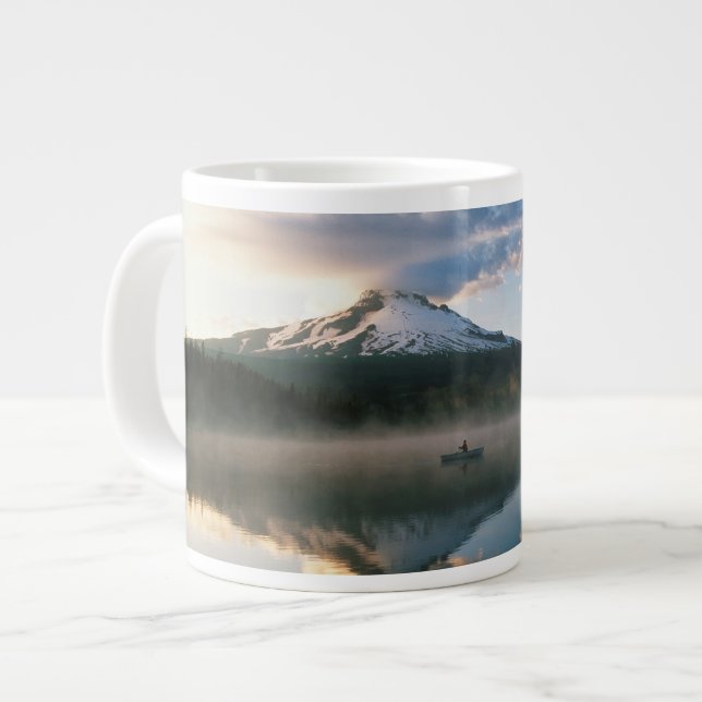 Taza De Café Grande Lago Trillium| Bosque Nacional Monte Hood, O (Izquierda)