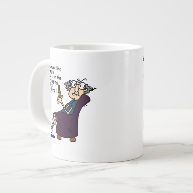 Taza De Café Grande Las Mujeres Son Como Los Ángeles (Izquierda)