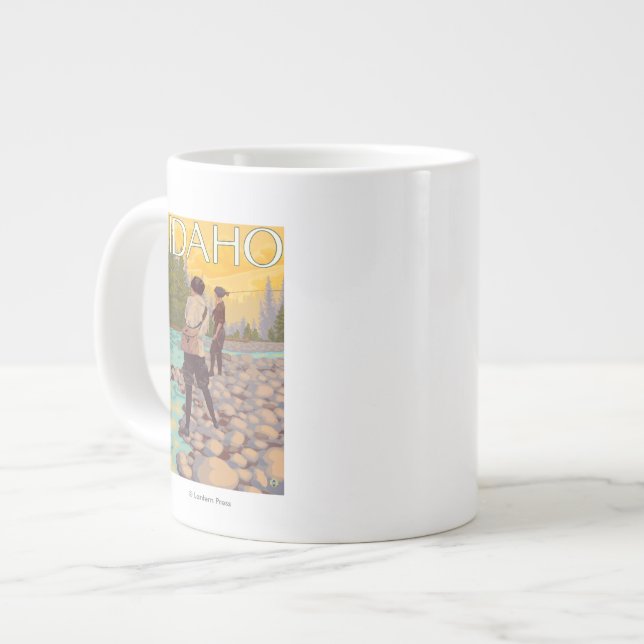 Taza De Café Grande Las mujeres vuelan el poster del viaje de (Izquierda)
