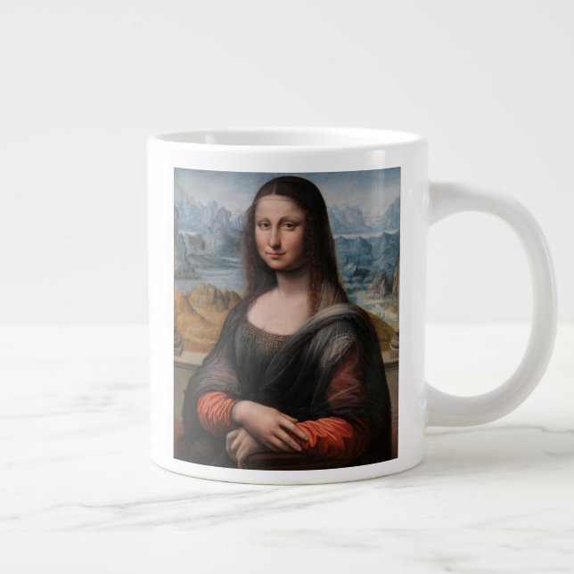 Taza De Café Grande Leonardo da Vinci el | Mona Lisa (Derecha)