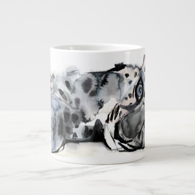 Taza De Café Grande Leopardo árabe Cub 2008 (Frente)