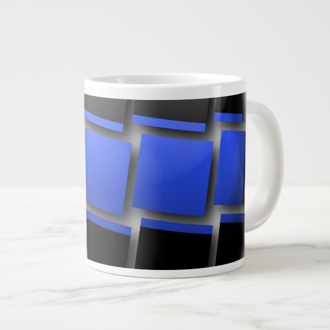 Taza De Café Grande Línea Azul delgada (Derecha)