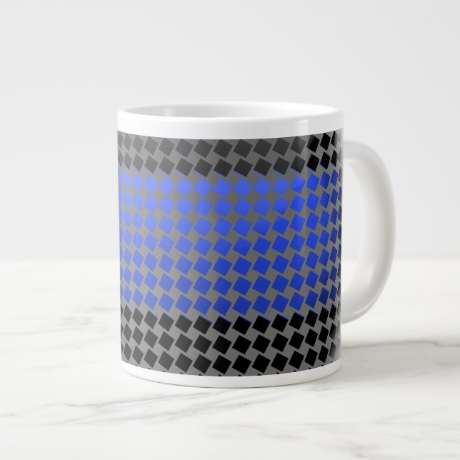 Taza De Café Grande Línea Azul delgada (Derecha)