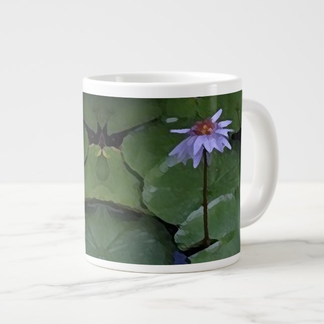 Taza De Café Grande Lirio de agua (Derecha)