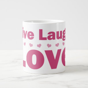 Taza De Café Grande Live Laugh Love