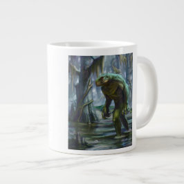 Taza De Café Grande Lizardman de la ciénaga del Oro de Scape