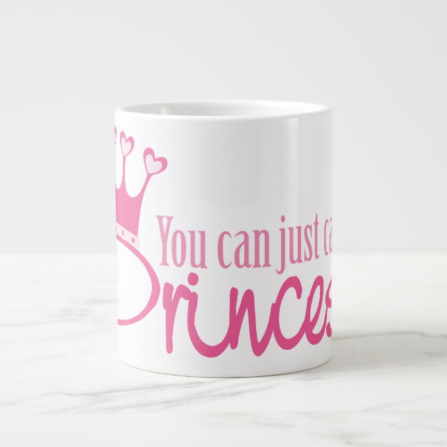 Taza De Café Grande Llámame Princesa (Frente)