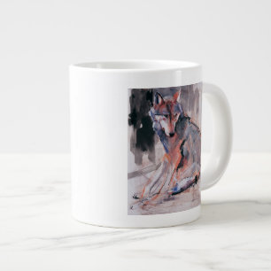 Taza De Café Grande Lobo que se sienta 2000