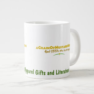 Taza De Café Grande Logotipo Agrainofmustardseed.com