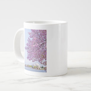 Taza De Café Grande Los E.E.U.U., Washington DC, cerezo en la