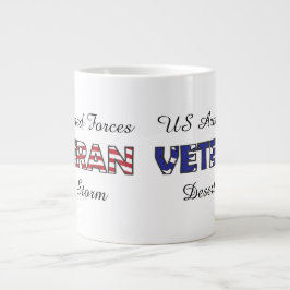 Taza De Café Grande Los militares de las fuerzas armadas de arma de