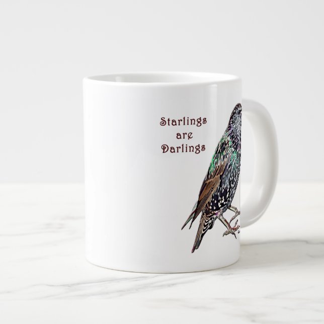 Taza De Café Grande Los Starlings son queridos (Derecha)