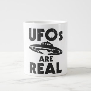 TAZA DE CAFÉ GRANDE LOS UFO SON REALES