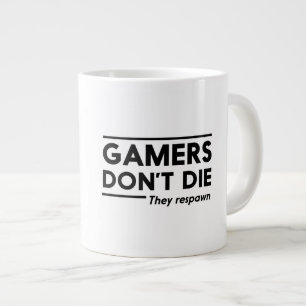 Taza De Café Grande Los videojugadores no mueren