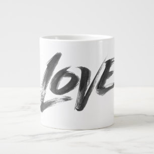 Taza De Café Grande LOVE Zen Brusch Caligrafía Tipo de guión
