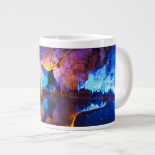 Taza De Café Grande Luces en la cueva de la flauta de caña, China