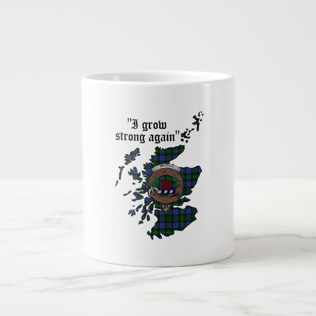 Taza De Café Grande MacEwan/MacEwen Clan Badge Jumbo Mug (Frente)