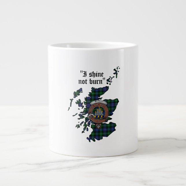 Taza De Café Grande MacKenzie Clan Badge Jumbo Mug (Frente)