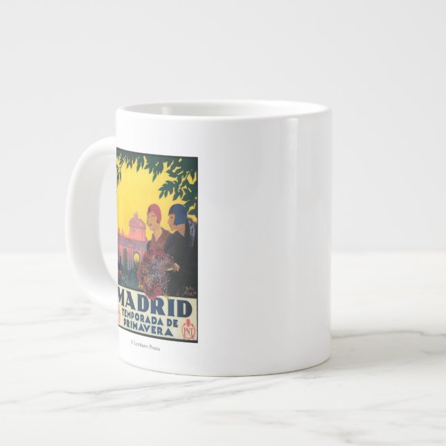 Taza De Café Grande Madrid en poster promocional del viaje de la (Izquierda)