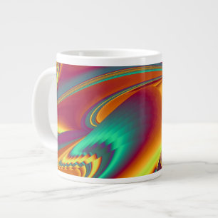 Taza De Café Grande Mágica de las flores de otoño del verano de primav