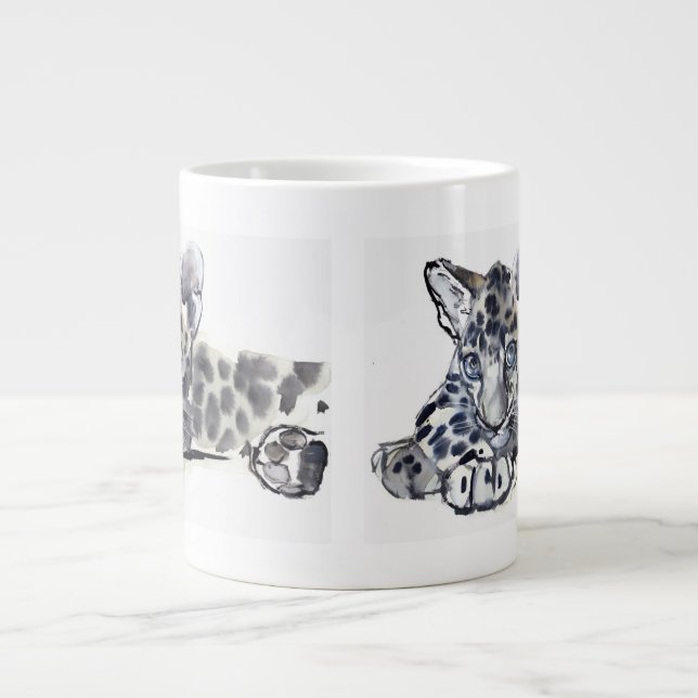 Taza De Café Grande Manchado (Frente)