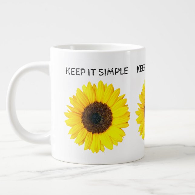 Taza De Café Grande Manténgalo simple (Izquierda)