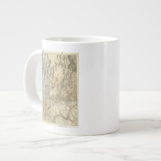 Taza De Café Grande Mapa compuesto de Arizona, Nevada y Utah