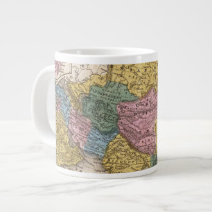 Taza De Café Grande Mapa de Asia