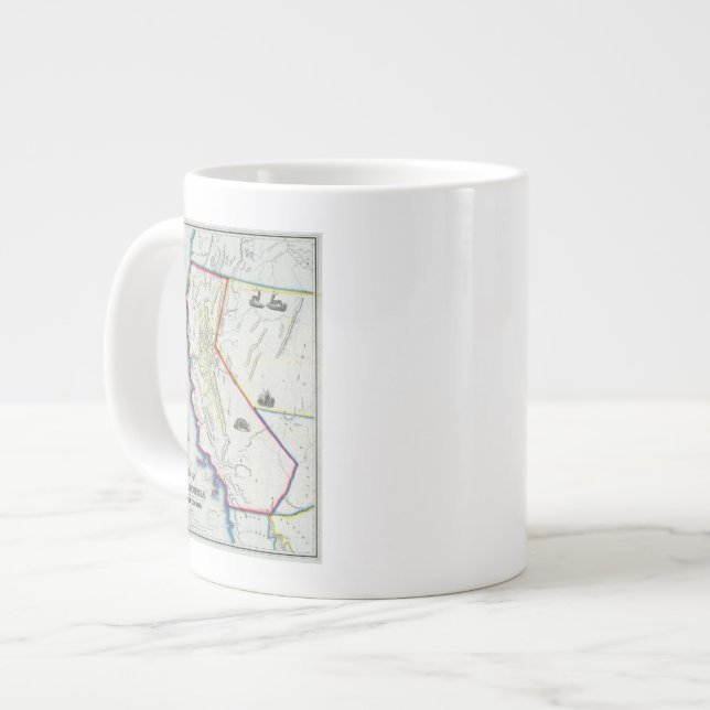 Taza De Café Grande Mapa de California (Izquierda)