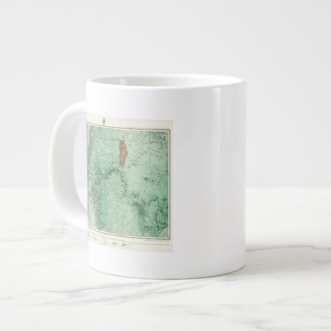 Taza De Café Grande Mapa de Clasificación de Tierras de Nuevo México 2 (Izquierda)