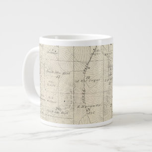 Taza De Café Grande Mapa de la sección del condado de Tulare T18S R28E