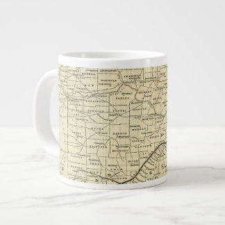 Taza De Café Grande Mapa de Missouri 2