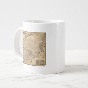 Taza De Café Grande Mapa de San Francisco