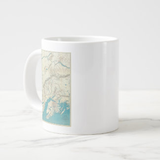 Taza De Café Grande Mapa de Sleem del centro de Alaska