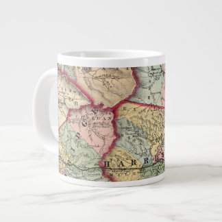 Taza De Café Grande Mapa de Winfield, Virginia Occidental