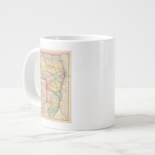 Taza De Café Grande Mapa del condado del St Clair, Michigan