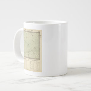 Taza De Café Grande Mapa estelar de la región polar sur