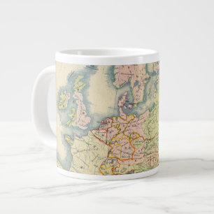Taza De Café Grande Mapa etnográfico de Europa