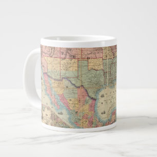 Taza De Café Grande Mapa ferroviario y militar de Colton