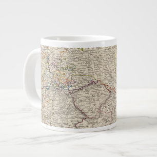 Taza De Café Grande Mapa general de Alemania