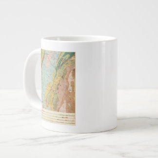 Taza De Café Grande Mapa geológico de New Hampshire 2