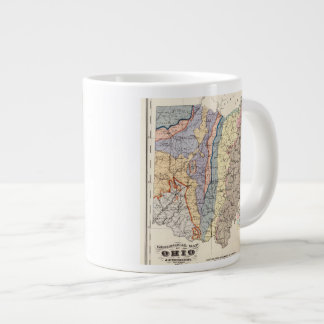 Taza De Café Grande Mapa geológico de Ohio
