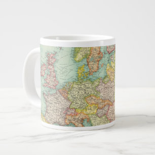 Taza De Café Grande Mapa político de Europa