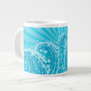 Taza De Café Grande Mar Azul 1 Opciones de Mugre Jumbo