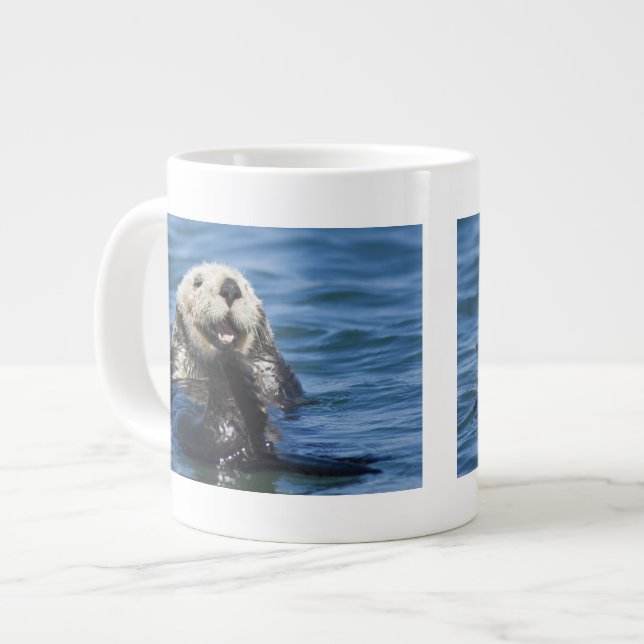 Taza De Café Grande Mares de California (Otter Enhydra lutris) (Izquierda)